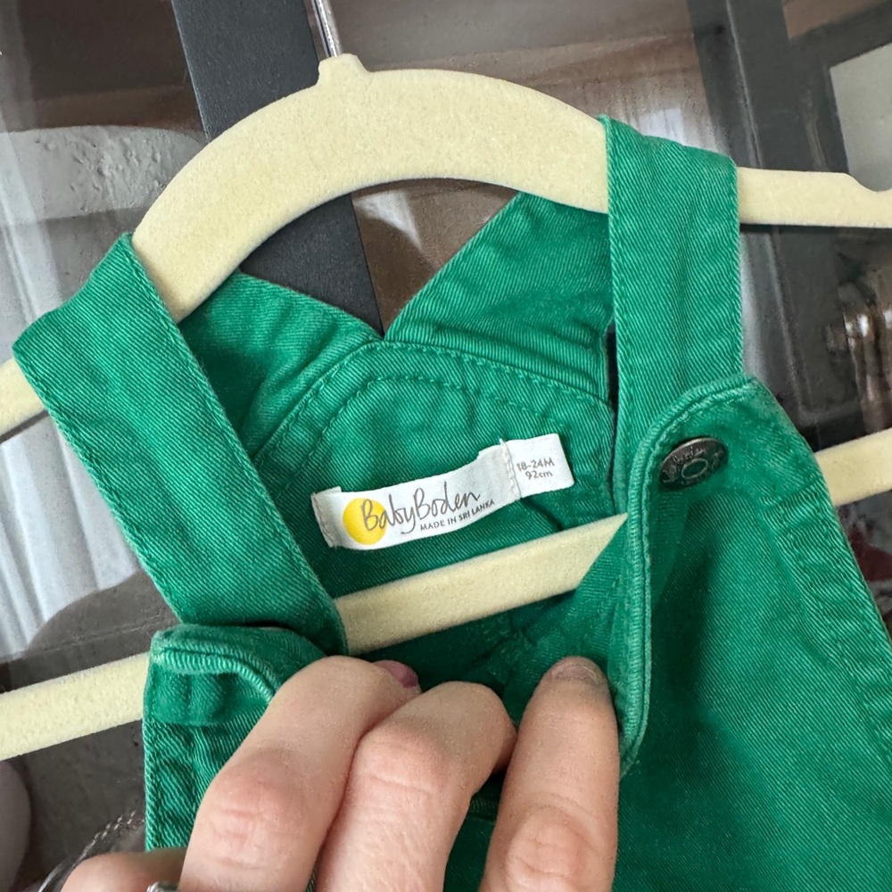 Baby Boden turtle applique overalls shortall romper mini toddler boy embroidered - Picture 3 of 6